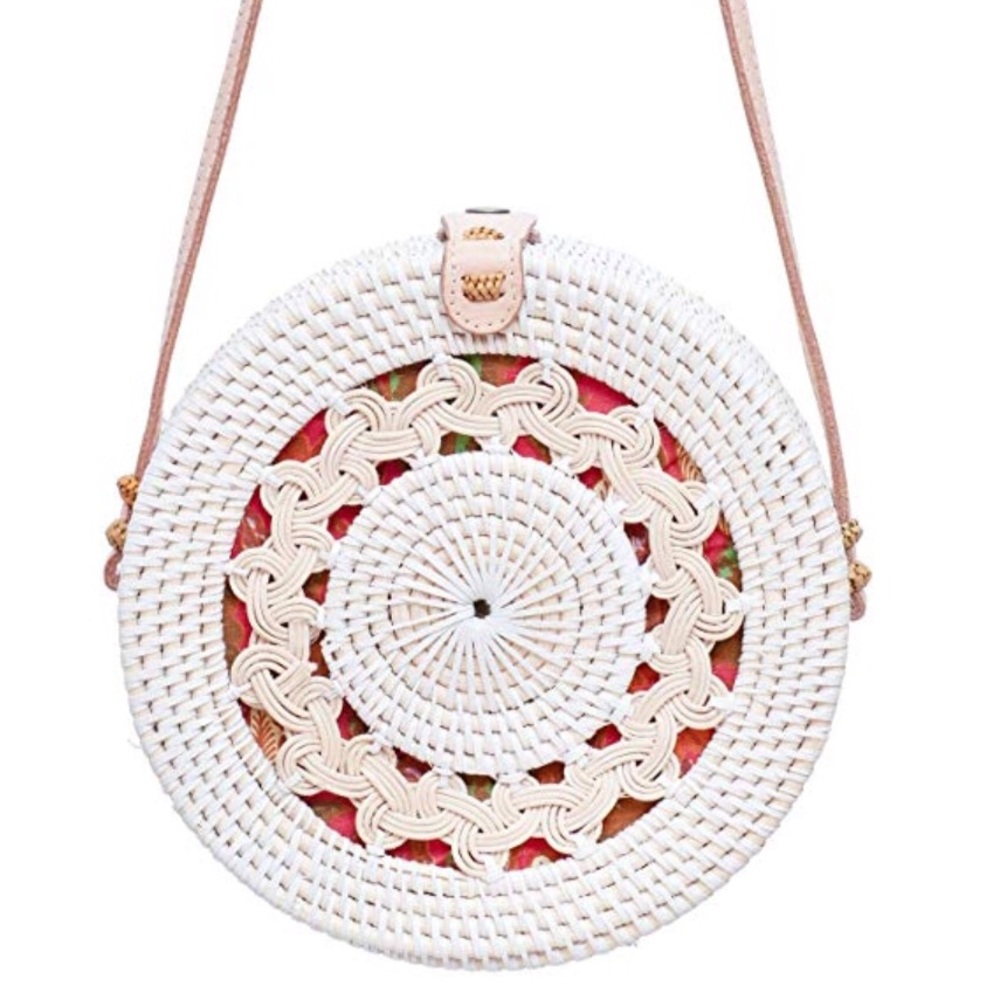 Rattan Circle Bag